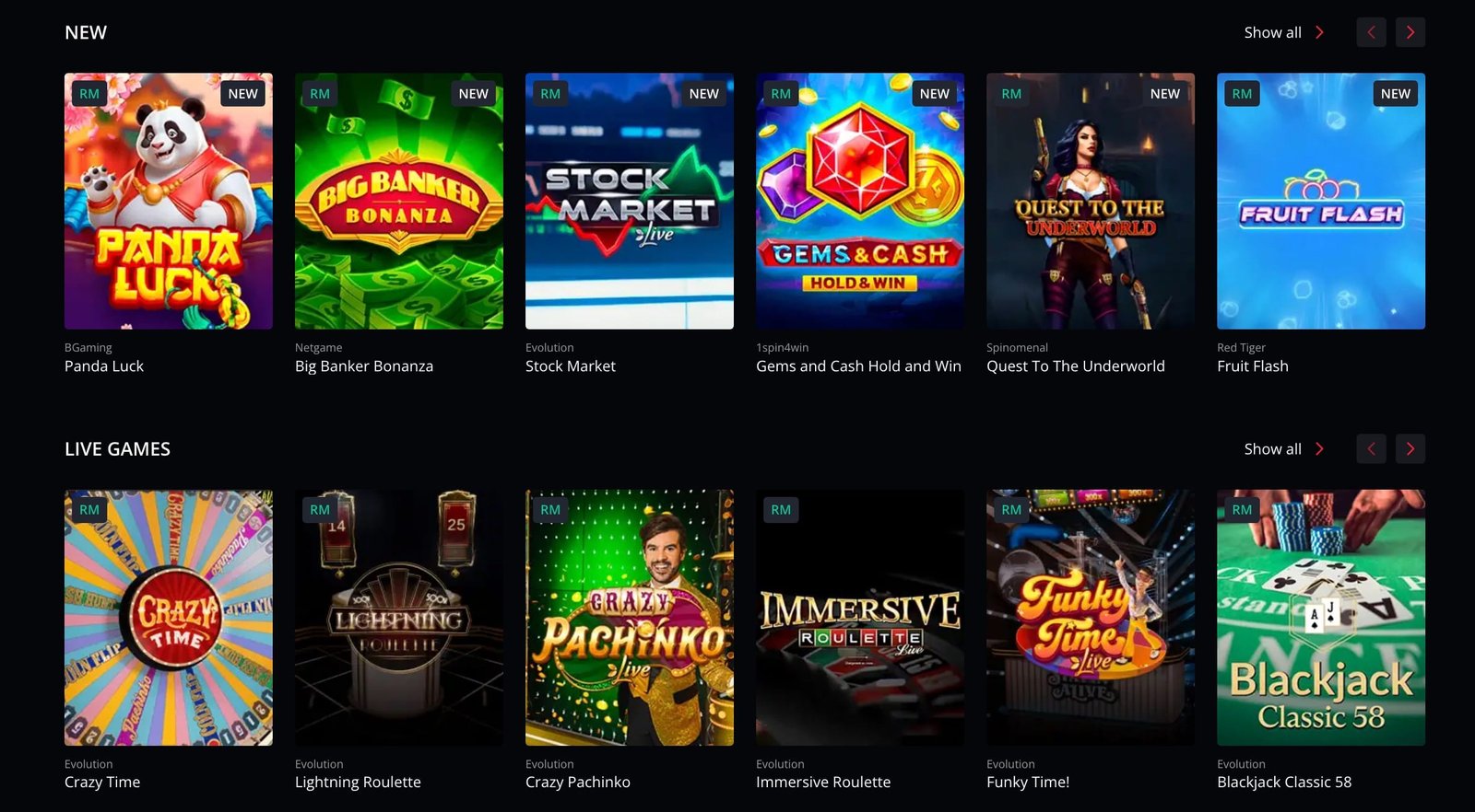 Casino Screenshot