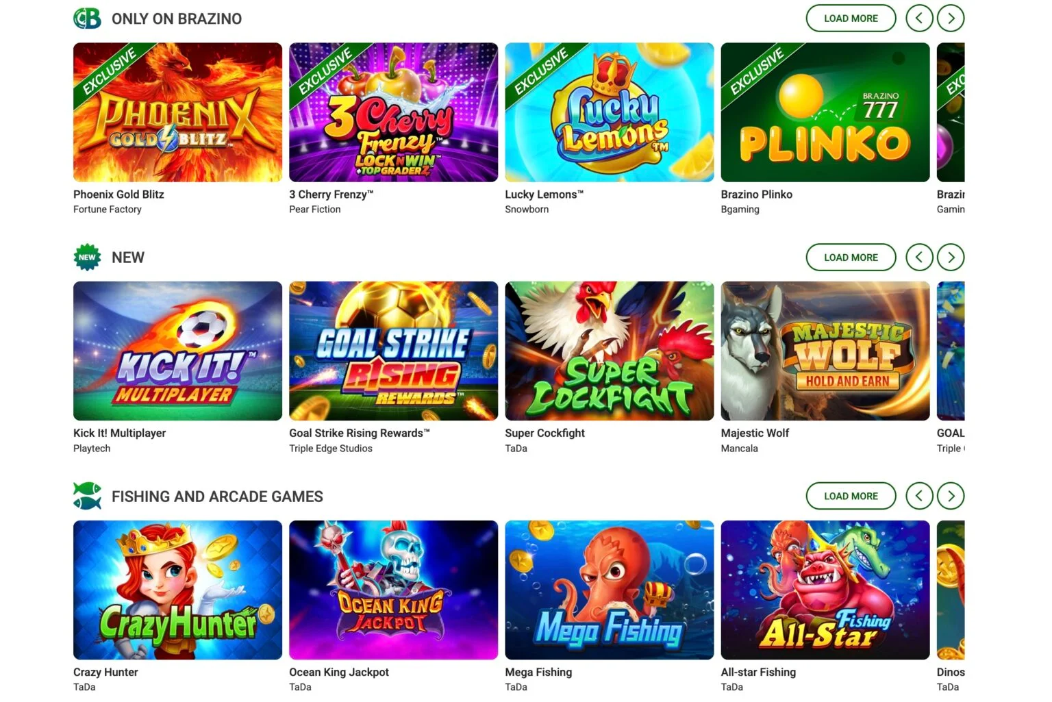 Brazino777 Casino Category Games