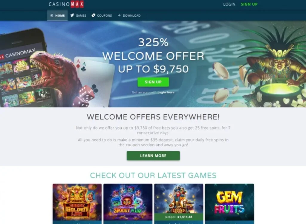 CasinoMaxi Welcome Offer