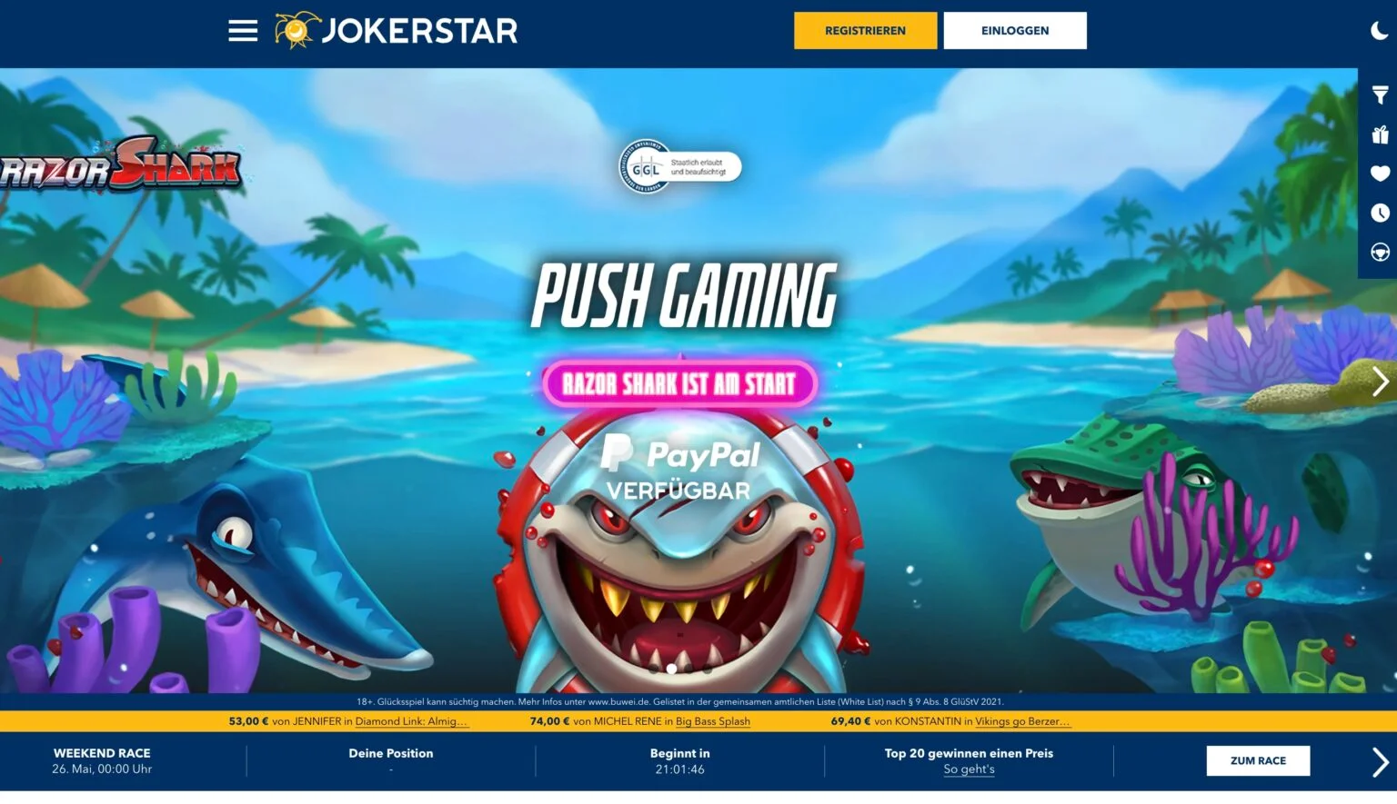 Jokerstar Casino Review