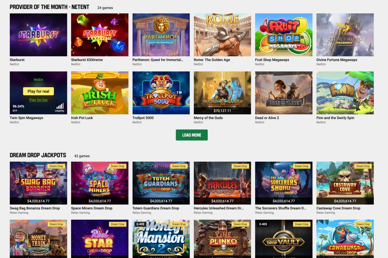 Unibet Casino Games