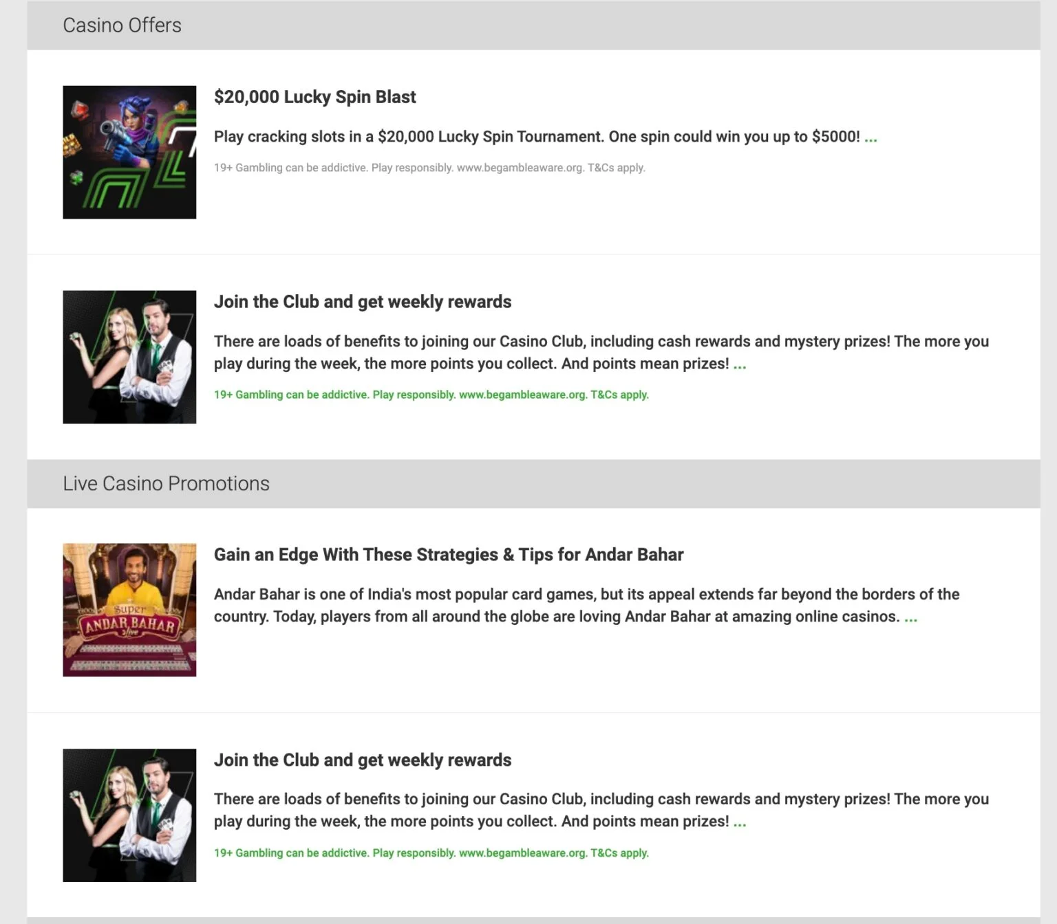 Unibet Casino Bonus