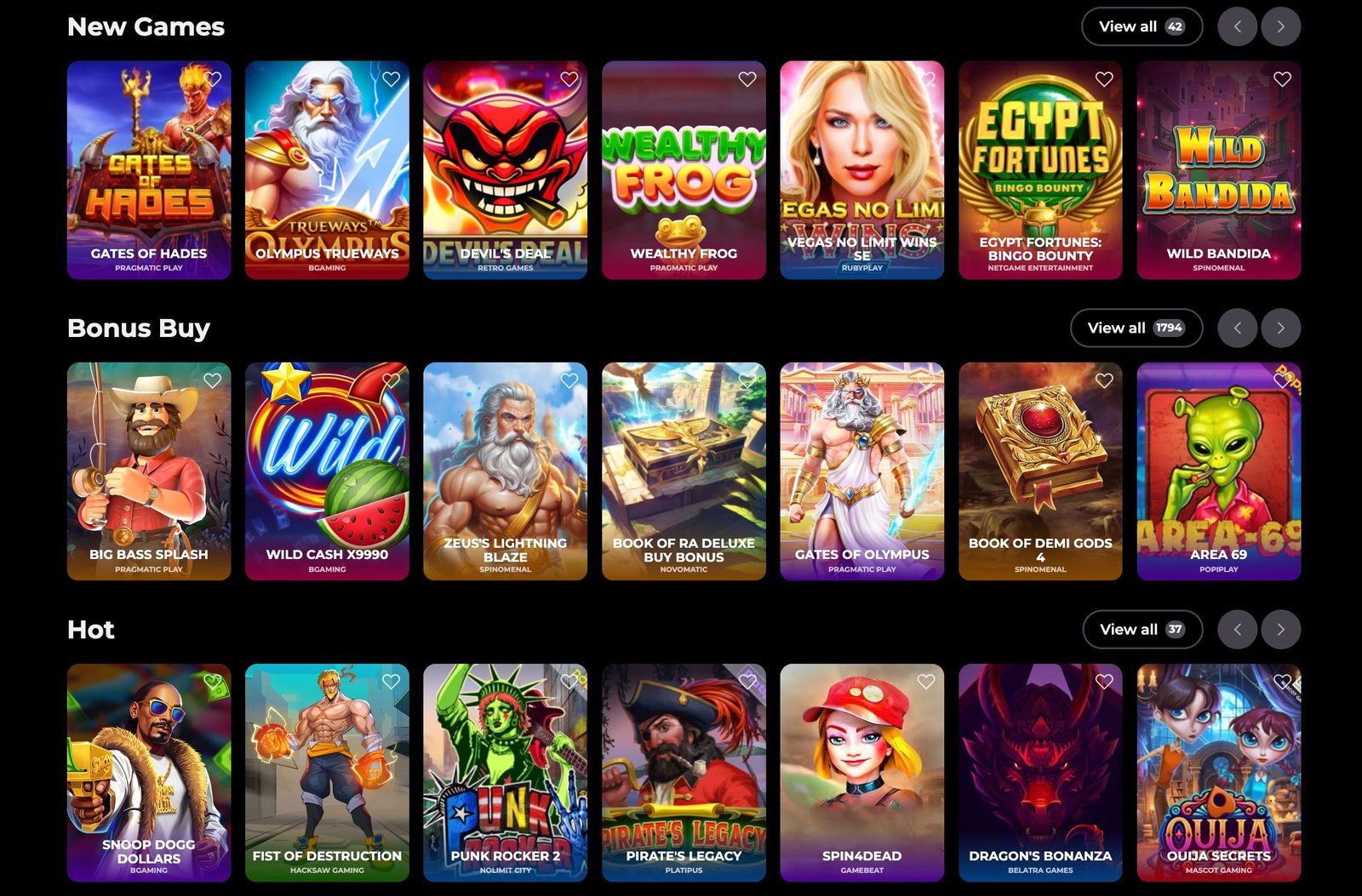 Vipzino games