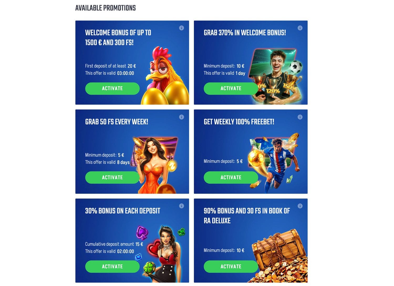 Winnita casino promotions
